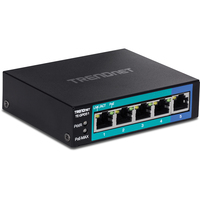 TRENDnet TE-GP051 - Unmanaged - Gigabit Ethernet (10/100/1000) - Full duplex - Power over Ethernet (PoE) - Wall mountable