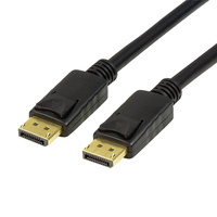 [7373871000] LogiLink CV0120 - 2 m - DisplayPort - DisplayPort - Male - Male - Black