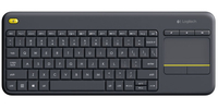 [3731799000] Logitech Wireless Touch Keyboard K400 Plus - Wireless - RF Wireless - QWERTZ - Black