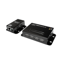 [4900998000] LogiLink USB 2.0 Cat. 5 Extender with 4-Port Hub, Receiver and Transmitter - USB-Erweiterung - USB 2.0