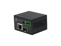 LevelOne RJ45 to SFP Fast Ethernet Industrial Media Converter - -40°C to 75°C - 100 Mbit/s - 10Base-T - 100Base-TX - 100Base-X - IEEE 802.3 - IEEE 802.3u - IEEE 802.3x - Full - Half - SFP