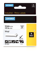 [590119000] Dymo IND Durable Vinyl Labels - 12mm x 5,5m - Black on white - 1 pc(s) - Multicolour - Direct thermal - Vinyl - -40 - 80 °C