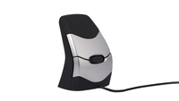 Bakker DXT Precision Mouse - Beidhändig - USB Typ-A - Schwarz - Silber
