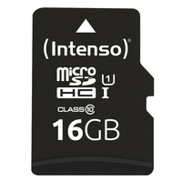 [12583471000] Intenso 3424470 - 16 GB - MicroSD - Klasse 10 - UHS-I - Class 1 (U1) - Schockresistent - Temperaturbeständig - Wasserdicht - Röntgensicher