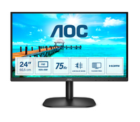 [9779754000] AOC B2 24B2XHM2 - 60.5 cm (23.8") - 1920 x 1080 pixels - Full HD - LCD - 4 ms - Black