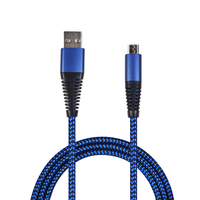 [12650397000] ACV 2GO 795948 - 1 m - USB B - Micro-USB B - Blau