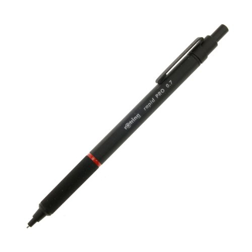 rOtring 1904257 - Clip-on retractable pen - Black - Metal - 0.7 mm