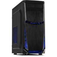 Inter-Tech B-49 - Midi Tower - PC - Black - ATX - micro ATX - Blue - Case fans