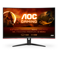 AOC G2 CQ32G2SE/BK - 80 cm (31.5") - 2560 x 1440 pixels - 2K Ultra HD - LED - 1 ms - Black - Red