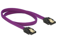 [3899962000] Delock 83691 - 0.5 m - SATA III - SATA 7-pin - SATA 7-pin - Male/Male - Purple