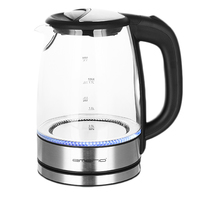 [6664404000] Emerio WK-119988 - 1.7 L - 2200 W - Black - Stainless steel