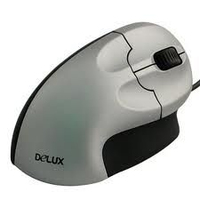 [3392737000] Bakker Grip Mouse - Right-hand - Optical - USB Type-A + PS/2 - Black - Silver
