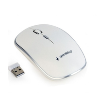 Gembird MUSW-4B-01-W - Ambidextrous - Optical - RF Wireless - 1600 DPI - White