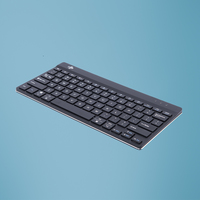 [14403235000] R-Go Compact Break R-Go ergonomic keyboard - QWERTY (US) - bluetooth - black - 75% - Wireless - Bluetooth - Membrane - QWERTY - Black