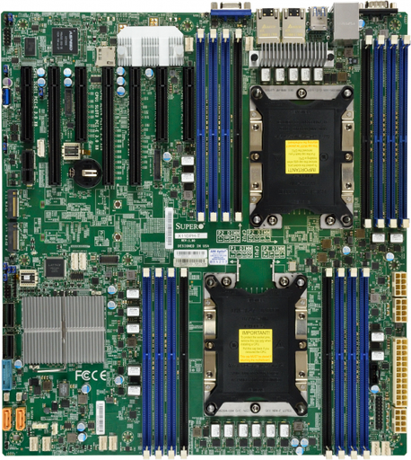 [5656760000] Supermicro X11DPH-I - Intel - LGA 3647 (Socket P) - 10,4 GT/s - 205 W - DDR4-SDRAM - 2048 GB