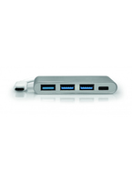 [6150454000] PORT Designs 900122 - USB 3.2 Gen 1 (3.1 Gen 1) Type-C - USB 3.2 Gen 1 (3.1 Gen 1) Type-A,USB 3.2 Gen 1 (3.1 Gen 1) Type-C - 5000 Mbit/s - Silber - Weiß - Acrylnitril-Butadien-Styrol (ABS) - 0,45 m