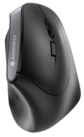 [5954225000] Cherry MW 4500 Wireless 45 Degree Mouse - Black - USB - Right-hand - Vertical design - Optical - RF Wireless - 1200 DPI - Black