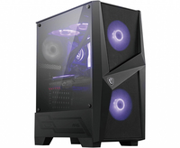 [8006815000] MSI MAG FORGE 100M - Midi Tower - PC - Gehärtetes Glas - Schwarz - Transparent - ATX,Micro ATX,Mini-ITX - Gaming