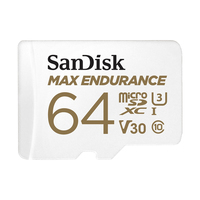 [8411351000] SanDisk Max Endurance - 64 GB - MicroSDXC - Class 10 - UHS-I - 100 MB/s - 40 MB/s
