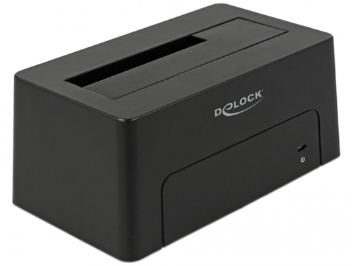 Delock 63958 - HDD,SSD - Serial ATA III - 2.5,3.5" - USB 3.2 Gen 2 (3.1 Gen 2) Type-C - 6 Gbit/s - Black