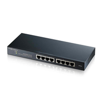 ZyXEL GS1900-8 - Managed - L2 - Gigabit Ethernet (10/100/1000) - Full duplex - Rack mounting
