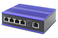 [7557155000] DIGITUS 4 Port Fast Ethernet Network Switch, Industrial, Unmanaged, 1 RJ45 Uplink