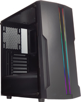 [8938649000] Xilence Performance C XILENT BLADE X512.RGB - Midi Tower - PC - Schwarz - ATX - micro ATX - Mini-ITX - ABS Synthetik - SGCC - Gehärtetes Glas - 16,5 cm