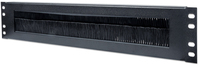 [3483969000] Intellinet 19" Cable Entry Panel - 2U - with Brush Insert - Black - Black - Steel - 2U - 48.3 cm (19") - 483 mm - 15 mm
