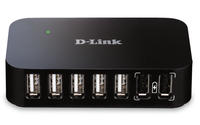 [168519000] D-Link DUB-H7 - USB 2.0 Type-B - USB 2.0 - 480 Mbit/s - Black - FCC - CE - C-Tick - VCCI - IC - RoHS - 5 V