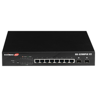 [11979019000] Edimax GS-5208PLG V2 - Managed - Gigabit Ethernet (10/100/1000) - Power over Ethernet (PoE) - Rack mounting