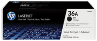 [2030071000] HP 36A 2-pack Black Original LaserJet Toner Cartridges - 4000 pages - Black - 2 pc(s)