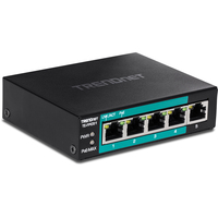[9634477000] TRENDnet TE-FP051 - Unmanaged - Fast Ethernet (10/100) - Full duplex - Power over Ethernet (PoE) - Wall mountable
