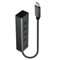 [13597229000] Lindy 43325 - USB 3.2 Gen 1 (3.1 Gen 1) Type-C - USB 3.2 Gen 1 (3.1 Gen 1) Type-A - 5000 Mbit/s - Grau - Aluminium - Kunststoff - 0,3 m
