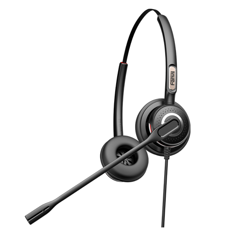 [6734794000] Fanvil HT202 - Headset - Head-band - Office/Call center - Black - Binaural - 1 m