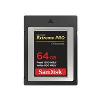 [8626977000] SanDisk ExtremePro 64GB - 64 GB - CFexpress - 1500 MB/s - 800 MB/s - Black