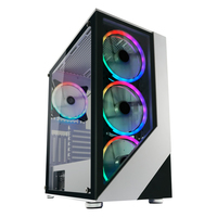 [11926840000] LC-Power Gaming 803W - Midi Tower - PC - Black - White - ATX - micro ATX - Mini-ITX - Metal - Plastic - Tempered glass - Gaming
