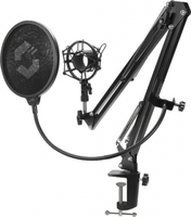SPEEDLINK SL-800011-BK - Desktop microphone stand - Desk mount base - Black - 15 cm - 14.8 cm - 9.5 cm