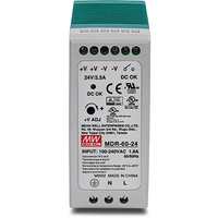TRENDnet TI-M6024 v1.0R - Power supply - Green - White - Over voltage - Overload - Short circuit - 2992000 h - CE - UL 508 - UL 60950-1 - CB 60950-1 - TUV EN60950-1 - Class I - Div. 2 hazardous locations T4 - 60 W