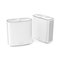 [11372068000] ASUS ZenWiFi XD6 2-pack - Weiß - Intern - Leistung - Dual-Band (2,4 GHz/5 GHz) - Wi-Fi 6 (802.11ax) - 802.11a - 802.11b - 802.11g - Wi-Fi 4 (802.11n) - Wi-Fi 5 (802.11ac) - Wi-Fi 6 (802.11ax)