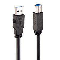 [6225936000] Lindy USB 3.1 Active Cable A/B - 10m - 10 m - USB A - USB B - USB 3.2 Gen 1 (3.1 Gen 1) - 5000 Mbit/s - Black