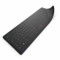 [15459052000] Cherry 61510017 - Keyboard cover - Silicone - 463 mm - 164 mm - 100 g - Black