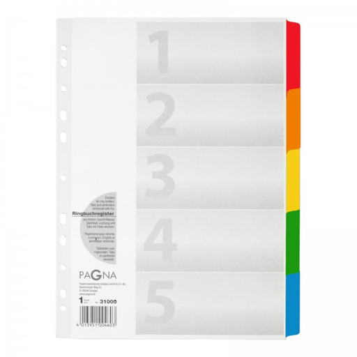 Pagna 31000-08 - White - Cardboard,Polypropylene (PP) - A4 - 40 pc(s)