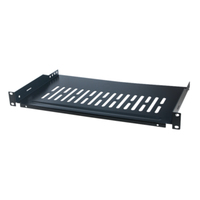 [5975709000] LogiLink SF1C35B - Rack shelf - Black - Steel - 10 kg - 1U - 48.3 cm (19")