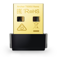 [7608757000] TP-LINK AC600 - Verkabelt - USB - WLAN - 433 Mbit/s - Schwarz