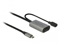 [7483283000] Delock 85392 - 5 m - USB C - USB C - USB 3.2 Gen 1 (3.1 Gen 1) - Black - Grey