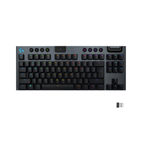 [8892997000] Logitech G G915 TKL Tenkeyless LIGHTSPEED Wireless RGB Mechanical Gaming Keyboard - GL Tactile - Full-size (100%) - USB - Mechanical - QWERTY - RGB LED - Carbon