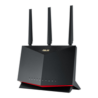 ASUS RT-AX86U Pro - Wi-Fi 6 (802.11ax) - Dual-band (2.4 GHz / 5 GHz) - Ethernet LAN - Black - Tabletop router