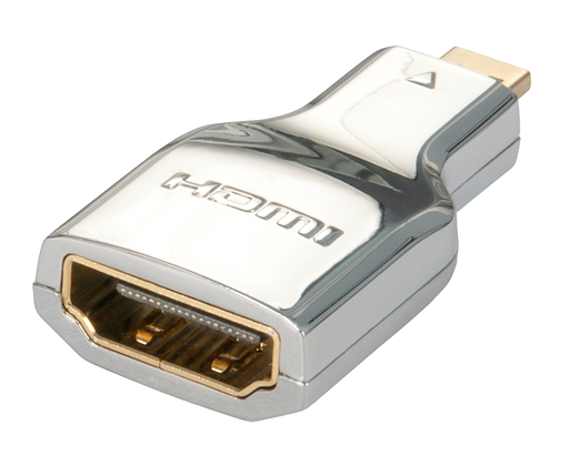 Lindy CROMO HDMI - M-F - Micro HDMI - HDMI - Silver