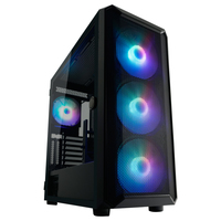 [14074164000] LC-Power Gaming 804B - Midi Tower - PC - Black - ATX - micro ATX - Mini-ITX - Metal - Plastic - Tempered glass - 16 cm