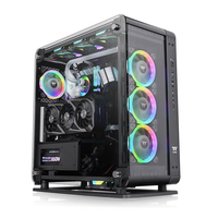 [11637520000] Thermaltake Core P6 Tempered Glass Mid Tower - Midi Tower - PC - Black - SPCC - Tempered glass - Gaming - Blue - Green - Red